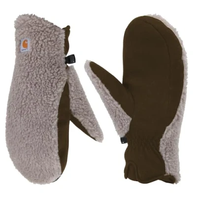 Image of Carhartt Women&#039;s Sherpa Mitten brown S