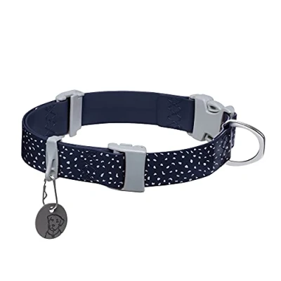 Image of RUFFWEAR Confluence Collar, Waterproof &amp; Odour Resistant Adjustable Dog 20&quot; 26&quot;, Midnight Blue
