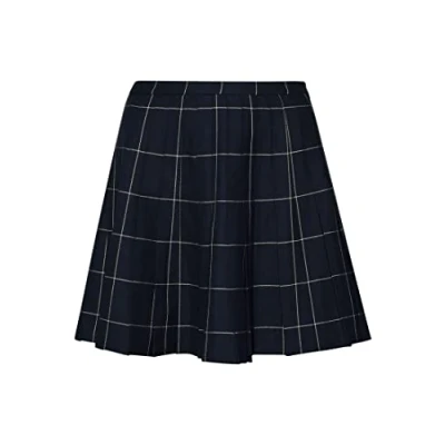 Image of Superdry Women&#039;s Vintage Pleated Mini Skirt, Grey Sparkle, XS