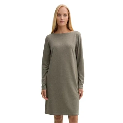 Image of TOM TAILOR Women&#039;s 1044677 Dress, 36987 Cargo Beige Mini Pepita, 16
