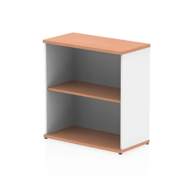 Image of Impulse 800mm Bookcase Beech and White