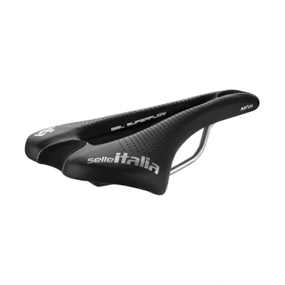 Image of Selle Italia MAX SLR Gel Superflow Bike Saddle L, Black