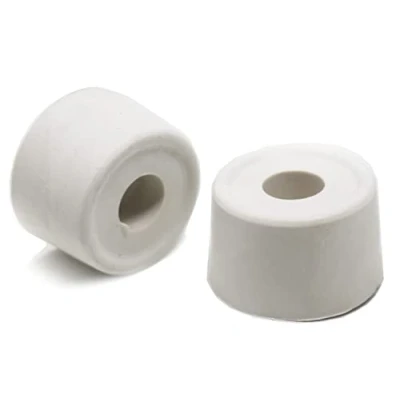 Image of fiXte Large Wall Floor Mounted Rubber Door Stopper Bump Stop 33mm White (Pack of 2)