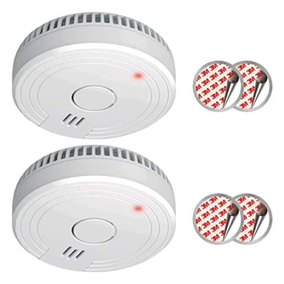 Image of ELRO FS180521M 2 Pack Smoke Alarm with Magnet Mounting 5 Year Battery and Conforms to EN14604, White, 2er Packung, Set of Pieces