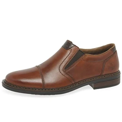 Image of Rieker Men&#039;s 17659 Loafer, Brown, 6.5 UK