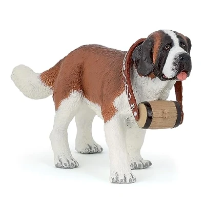 Image of PAPO CATS AND DOGS 54009 Saint Bernard Figurine, Multicolour, Large