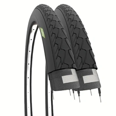 Image of 2 Tyres 700x35C Folding Clincher 37 622 for CycleCross Cross Country Gravel Bike Adult Hybrid