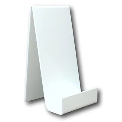 Image of EPOSGEAR Large Plastic Acrylic Perspex Book Plate Retail Display Stand Holder Perfect for Schools, Nurseries, Libraries etc (White)