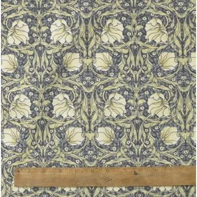 Image of 1 Metre of Licensed William Morris Pimpernel Cream 100% Cotton Floral Fabric