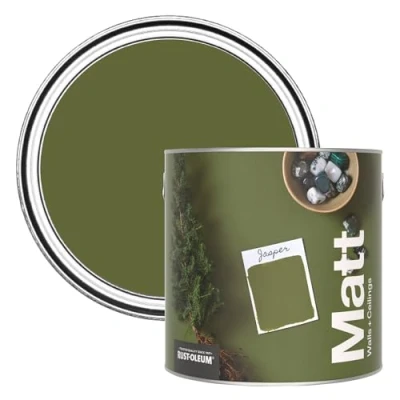 Image of Rust Oleum Colours Matt Emulsion Wall and Ceiling Paint Jasper 2.5L