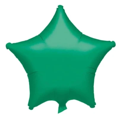 Image of amscan 3055701 SD S:Metallic Green Star
