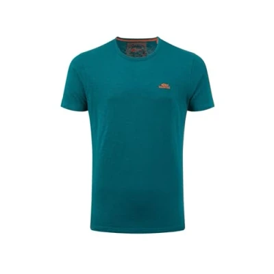 Image of Weird Fish Fished Organic Cotton Branded T Shirt Deep Teal Size 3XL