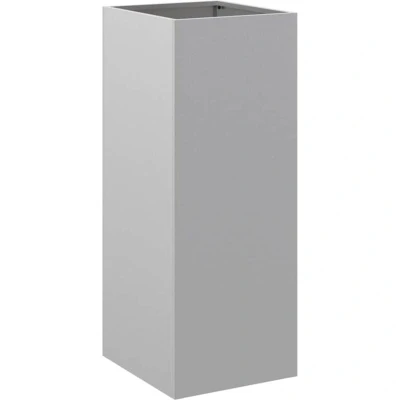 Image of vidaXL Planter Silver 32x29x75 cm Galvanised Steel