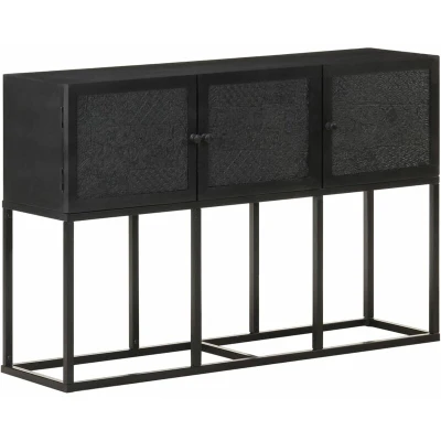Image of vidaXL Sideboard 115x30x76 cm Solid Mango Wood