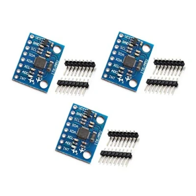 Image of HiLetgo 3pcs GY 521 MPU6050 3 axis Accelerometer Gyroscope Module 6 DOF Sensor 16 Bit AD Converter Data Output IIC for Arduino