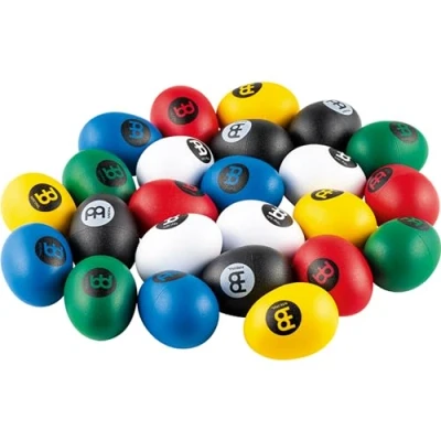 Image of Meinl Percussion Egg Shaker set 24 in a with clear, soft Sound Musical Instrument Plastic, Multicolor (ES SET24 MC)