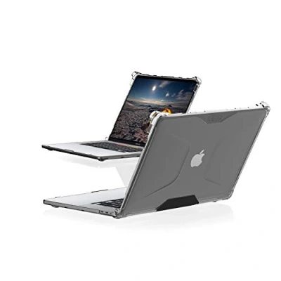 Image of UAG Designed for MacBook Pro 13&quot; Case (2020 &amp; 2021 M1 A2289/A2251/A2338) Clear Translucent Ice, Feather Light Rugged Plyo Military Drop Tested Laptop Protective Cover by URBAN ARMOR GEAR