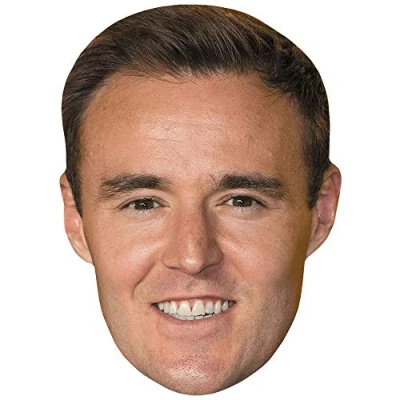 Image of Alan Halsall (Smile) Celebrity Mask, Flat Card Face, Fancy Dress Mask