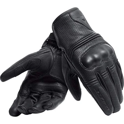Image of Dainese Corbin Air Unisex Gloves, Motorbike 100% Sheepskin, for Woman &amp; Men Motorcycle Soft and Durable, Knuckle Gloves Protection Reinforced Palm, Black