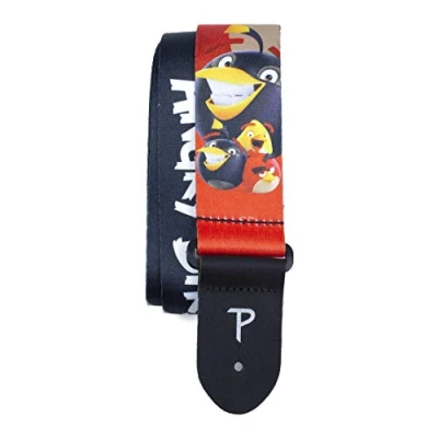 Image of Perri&#039;s Leathers Angry Birds Guitar Strap (Official Licensing) 2 Polyester Webbing, Adjustable Length 39&quot; 58&quot; Long, LPCP 8185