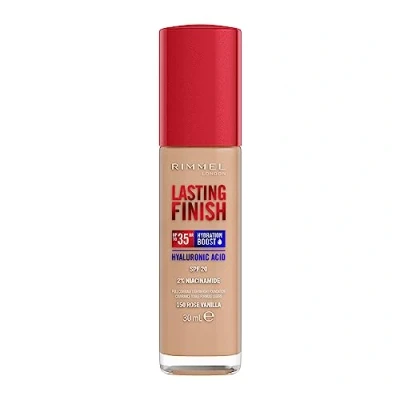 Image of Rimmel Lasting Finish 35Hr Foundation 150 Rose Vanilla, Full Coverage, Hydrating, SPF20, Hyaluronic Acid, Vitamin E, 2% Niacinamide, All Day Wear, Vegan, Cruelty Free