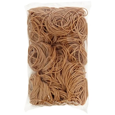 Image of Whitecroft Essentials 25511 Value 1.5mmx80mm Rubber Bands, beigebrownoak