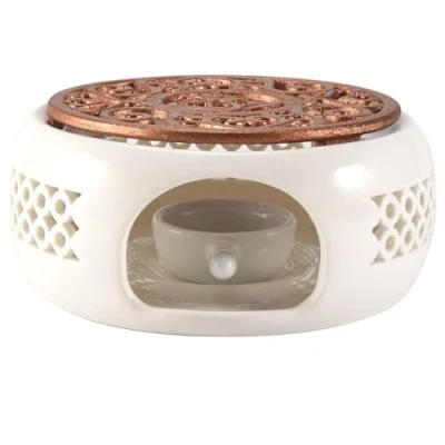 Image of Lamsimoy Ceramic Teapot Warmer Holder Base Tea Insulation Coffee Water Candle Heating Teaware