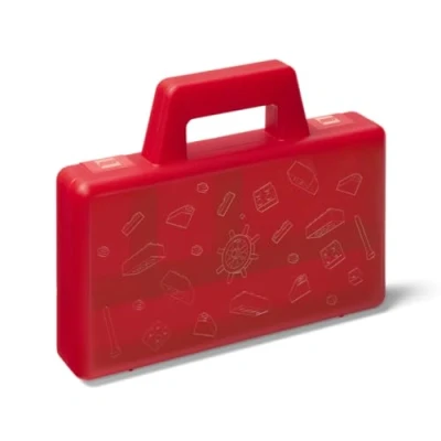 Image of LEGO Sorting Case To Go Portable and Convenient Storage Box for Travel Organizer, Kids Toy Storage, Plastic Red