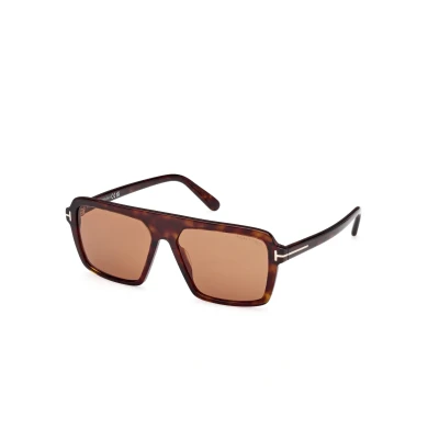 Image of TOM FORD Man FT1176 VINCENT 52E Sunglasses Acetate Pilot Normal