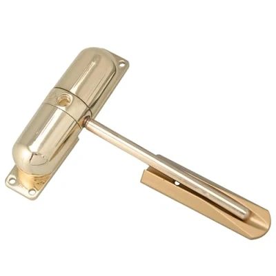 Image of Sterling DCB209 DCB Brass, Surface Mounted, Spring Loaded Door Closer, White, Polished Chrome, Satin Black