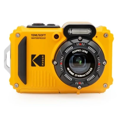 Image of KODAK Pixpro WPZ2 Compact Digital Camera 16M Pixels, Waterproof to 15m, Shockproof, Video 720p, LCD Screen 2.7 Li ion Battery, Yellow