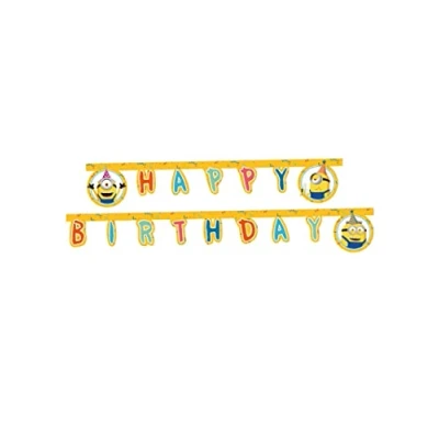 Image of Procos Folat 92139P Minions FSC Garland 2.3 m, Yellow, One Size
