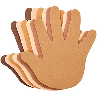 Image of Baker Ross FX243 Skin Tone Foam Hand Cut Outs Pack of 30, Arts and Crafts For Kids, Art Supplies Craft Materials