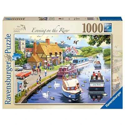 Image of Ravensburger Leisure Days No.7 Evening on the River 1000 Piece Jigsaw Puzzles for Adults and Kids Age 12 Years Up