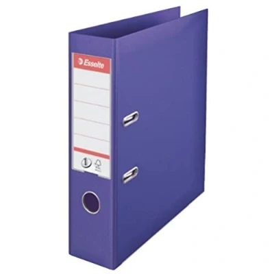 Image of Esselte, Number 1 Power, A4, Lever Arch File, 75 mm Spine, 500 sheets Capacity, PP, Plastic Cover, File Folder, 811530, Violet