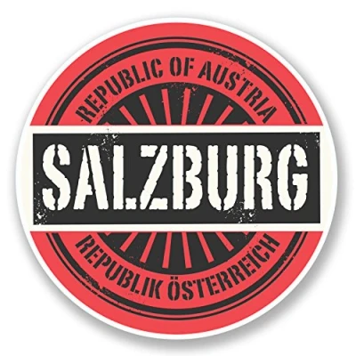Image of 2 x 10cm Salzburg Austria Vinyl Sticker Laptop Car Travel Luggage Tag Flag #6573 (10cm 10cm)