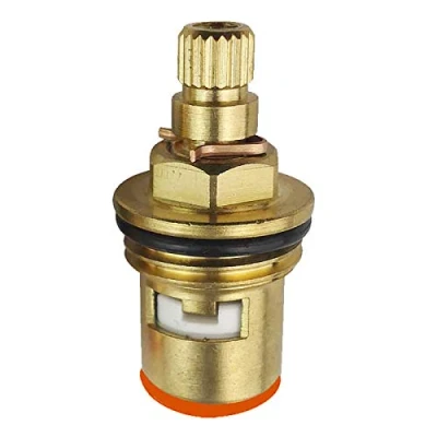 Image of BE TOOL Ceramic Disc Cartridge Valve 20 Gears Replacement Tap Brass for Bathroom or Kitchen (E Type Double Thread)