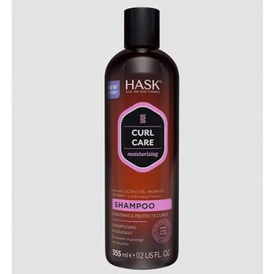 Image of HASK curl Care Shampoo for all patterns, colour safe, and cruelty free 1 355mL Bottle