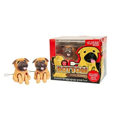 Image of Funtime Gifts Clockwork Bottom Racing Pugs