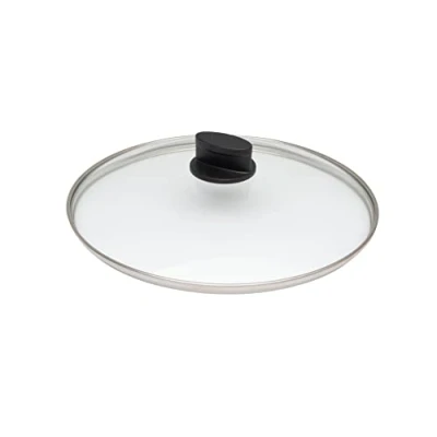 Image of Woll Eco Lite Round Safety Glass Lid, Diameter 20 cm, Clear
