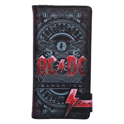 Image of Nemesis Now Officially Licensed AC/DC Black Ice Album Embossed Purse Wallet,18.5cm