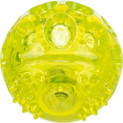 Image of TRIXIE flashing ball for dogs, Lime, ø 6 cm, 33643, with switch, activation by impact
