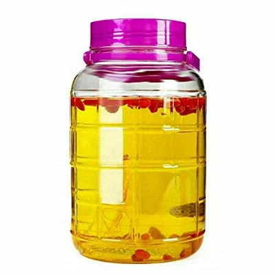 Image of ARA CHOICE Glass Storage Jars 8L Container with Airtight Lids Ideal for Food Preserves and Drinks Screw Lid Closure