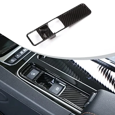 Image of DIYUCAR Carbon Fiber Style ABS Interior Electronic Handbrake Trim For Jag XE f pace XF x761