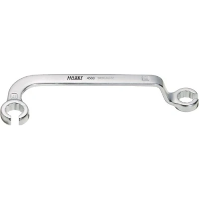 Image of HAZET 4560 221 mm 12 Point Profile Injection Line Wrench Chrome Plated