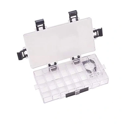 Image of WANDIC Palette Box, 1 Pc of 24 Wells Empty Airtight Paints Container for Watercolors Gouache and Oil Painting, Acrylic