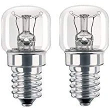 Image of Kanta Replacement Pack of 2 Bulbs to Fit Bosch Neff Siemens Hotpoint AEG 25w 240V SES E14 Fridge Freezer Bulb Lamp, Warm White