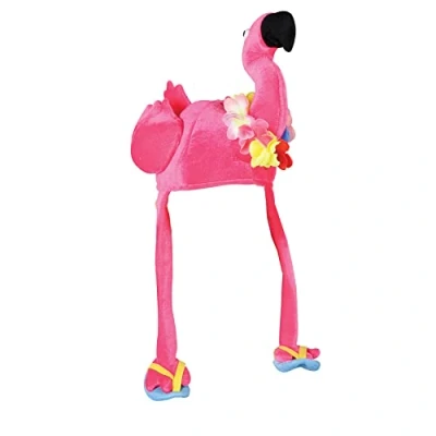 Image of Beistle 60740 Plush Flamingo Hat