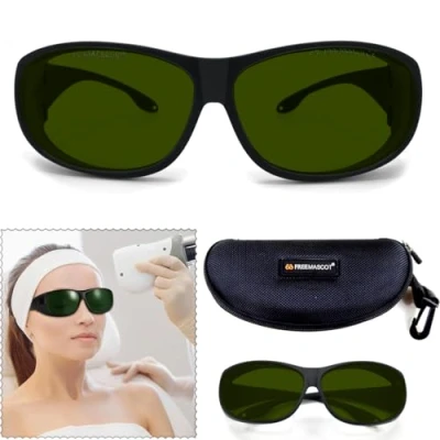 Image of FREEMASCOT Professional 190nm 2000nm IPL Laser Safety Glasses for UV Protection, Hair Removal, Beauty &amp; Cosmetology Eye Protection (Frame Style 4)