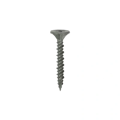 Image of 4.2 x 42mm Cement Board Screws Twin Cut Point Exterior Plus Grey Coating Box of 200